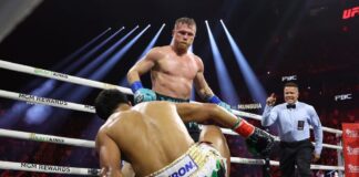 Fin al invicto de Munguía: Canelo lo derrota y revalida su título absoluto